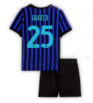 Inter Milan Manuel Akanji #25 Replika Babytøj Hjemmebanesæt Børn 2025-26 Kortærmet (+ Korte bukser)